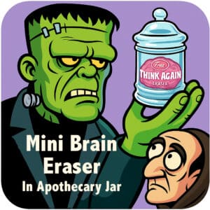 Mini Brain Eraser in Apothecary Jar